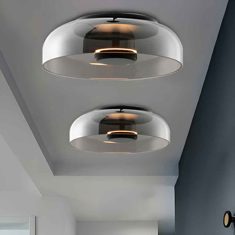 Plafonnier LED Moderne Avec Abat-Jour En Verre Pour Une Lumière Élégante Et Confortable Ceiling Light Electro Paris