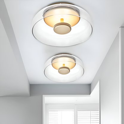 Plafonnier LED Moderne Avec Abat-Jour En Verre Pour Une Lumière Élégante Et Confortable Ceiling Light Electro Paris