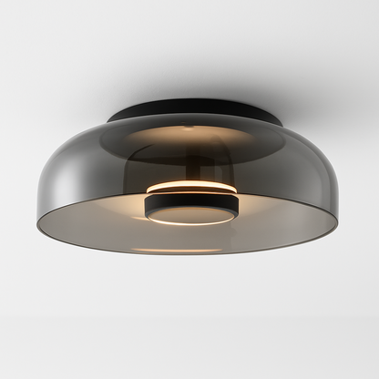 Plafonnier LED Moderne Avec Abat-Jour En Verre Pour Une Lumière Élégante Et Confortable Ceiling Light Electro Paris Bernstein Blanc froid