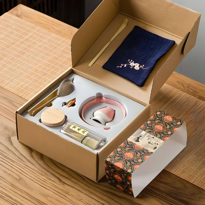 Coffret cadeau Matcha Artisan – Un cadeau authentique pour les amateurs de vintage Zestawy herbaciane Electro Paris