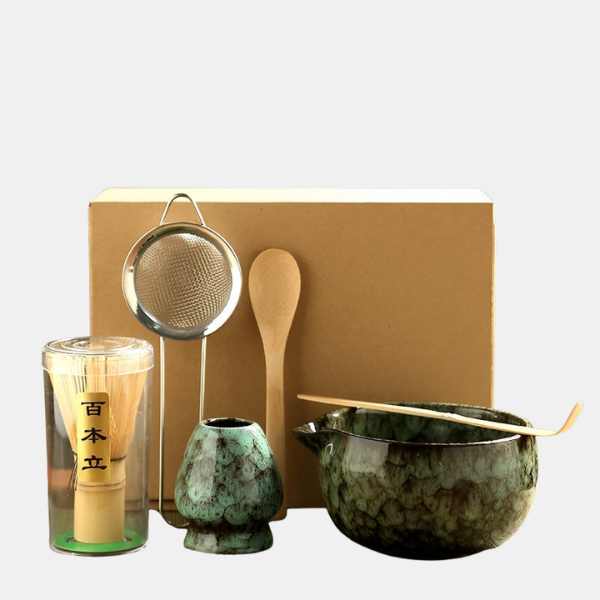 Coffret Matcha Traditionnel – 6 Pièces pour un Rituel Authentique Narzędzia do matchy Electro Paris Cyan
