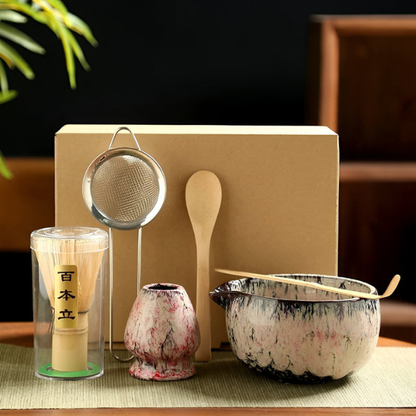 Coffret Matcha Traditionnel – 6 Pièces pour un Rituel Authentique Narzędzia do matchy Electro Paris Rose