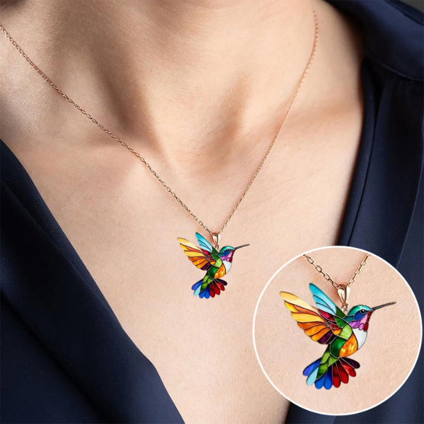 Collier Colibri – Élégance et Raffinement Electro Paris Or Collier + Boucles d'oreilles