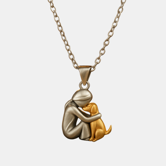 Collier avec Pendentif Étreinte – Symbole d’Amour et de Tendresse Necklaces Electro Paris Femme | Femme | Or