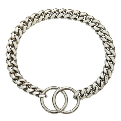 Collier pour Chien en Chaîne d’Acier Inoxydable Electro Paris Argent 28 pouces (71 cm)