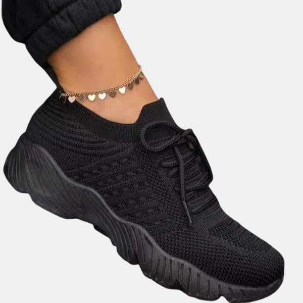 Confort Actif – Chaussures de Jogging avec Soutien de la Voûte Plantaire pour Femmes 0 Electro Paris Noir 35