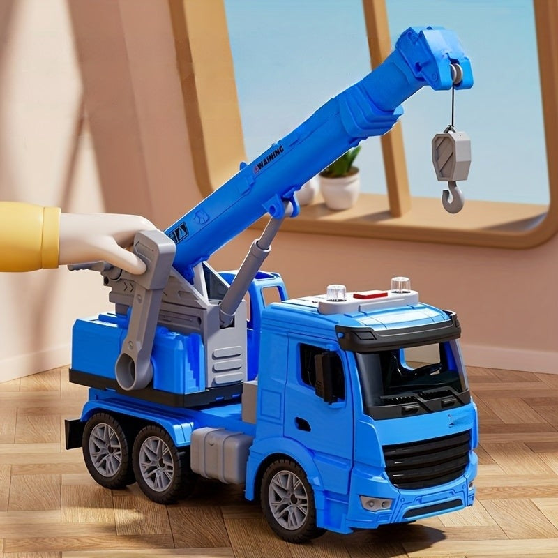 Camion Grue De Jeu Pour Enfants Avec Lumières Sons Et Bras Mobile Black Friday Deal Toys Electro Paris Bleu