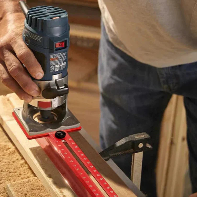 Règle 3-en-1 pour Rainure de Fraise – Outil de Mesure et de Guidage de Précision pour le Travail du Bois Tools Electro Paris
