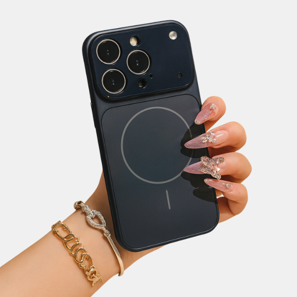 Coque Magnétique pour iPhone – Protection Élégante avec Anneau Intégré Electro Paris Bleu marine iPhone Air