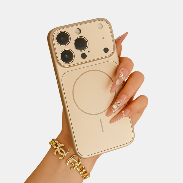 Coque Magnétique pour iPhone – Protection Élégante avec Anneau Intégré Electro Paris Or champagne iPhone Air