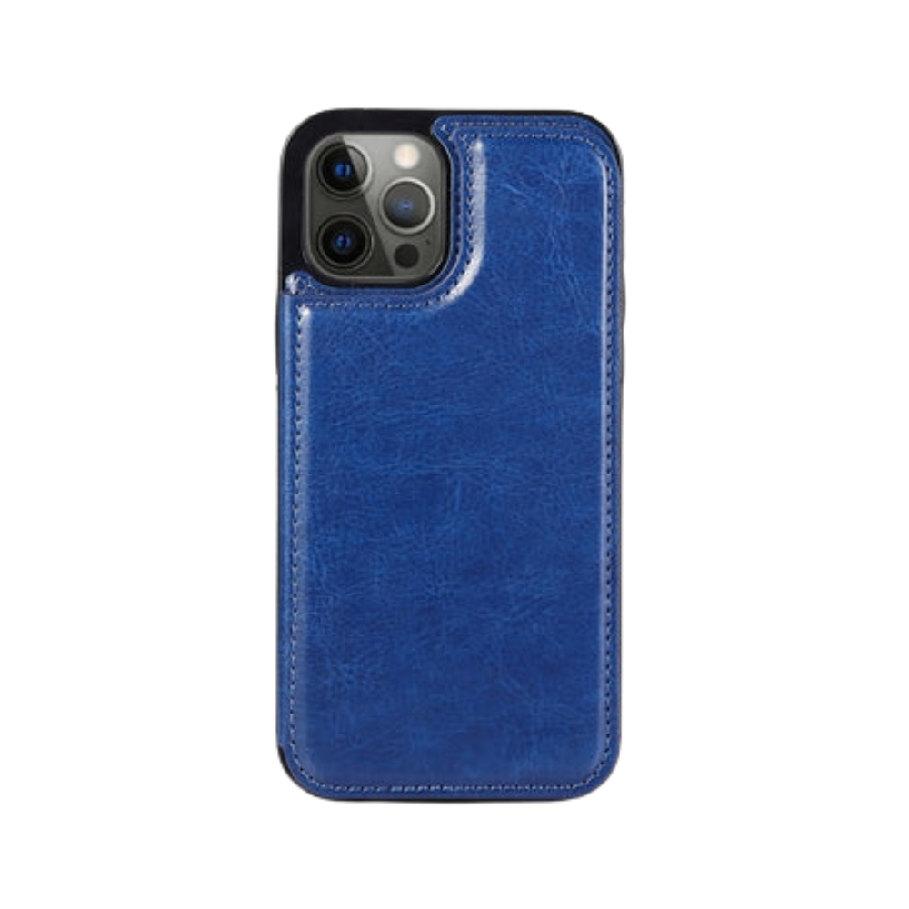 Coque Portefeuille de Luxe pour iPhone & Samsung – Étui de Protection avec Porte-Cartes et Fermoir Magnétique Accessoires de téléphone mobile Electro Paris Bleu iPhone 16 Pro Max