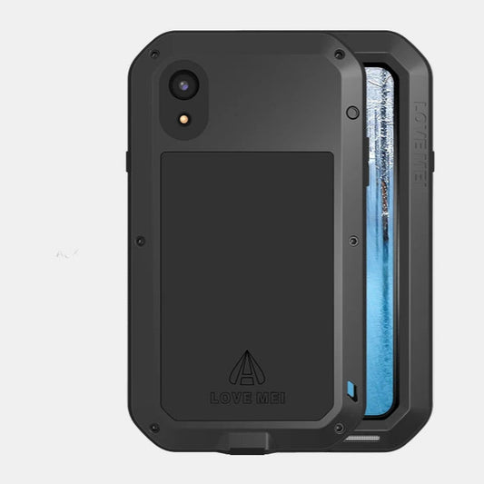Coque iPhone en Titane Antichoc – Protecteur Intégral avec Cache Objectif Coques de téléphone mobile Electro Paris Noir iPhone 7 / 8