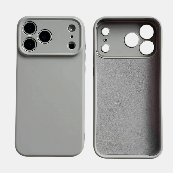 Coque en Silicone Antichoc avec Prise Sécurisée pour iPhone Electro Paris Gris Titane Pour iPhone 16