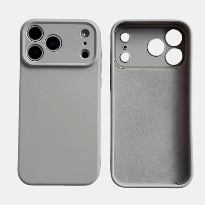 Coque en Silicone Antichoc avec Prise Sécurisée pour iPhone Electro Paris Gris Titane Pour iPhone 16