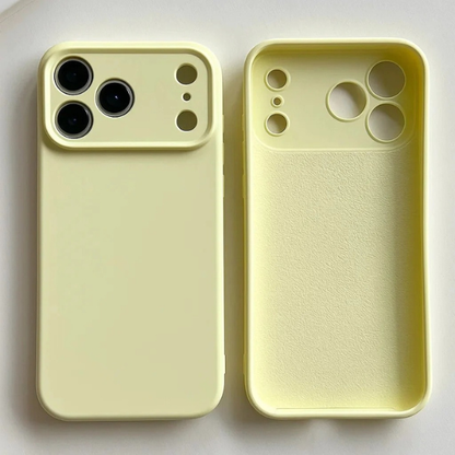 Coque en Silicone Antichoc avec Prise Sécurisée pour iPhone Electro Paris Jaune Poire Pour iPhone 16