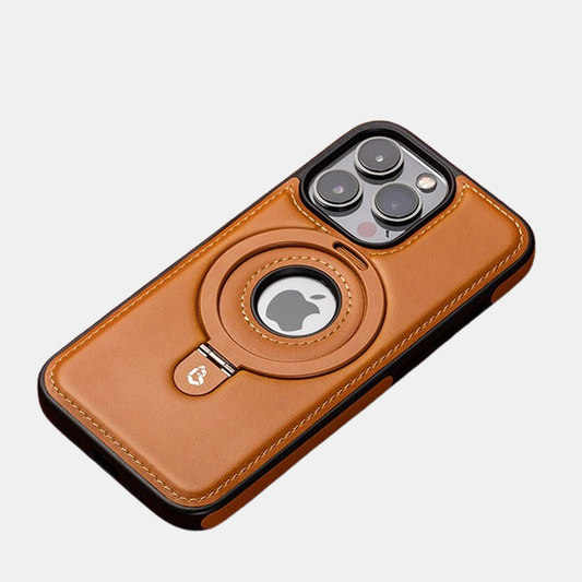 Coque iPhone Cuir – Magnétique et Antichoc Devices Electro Paris Marron iPhone 16 Plus