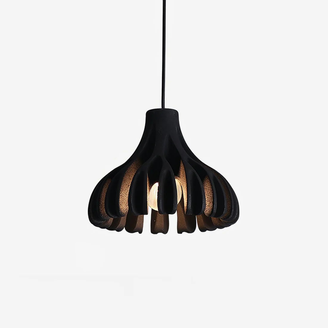 Suspension Lumineuse en Résine Épurée – Éclairage Doux et Élégant pour Intérieur Moderne Luminaires Electro Paris Noir Blanc Chaud