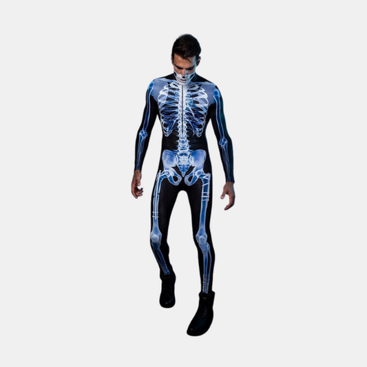 Costume Squelette Rayon-X Coloré – Combinaison d'Halloween pour Adultes Costumes et accessoires Electro Paris S