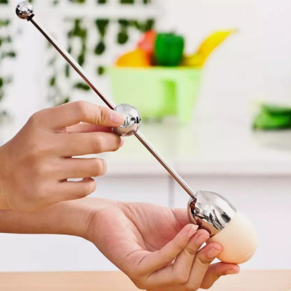 Coupe-Œufs Précis – Lot de 2 en Acier Inoxydable Kitchen Essentials Electro Paris