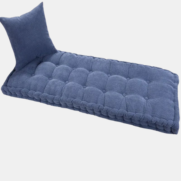Coussin Confort Velours – Style Contemporain Floor Cushions Electro Paris Bleu Coussin 40x40cm