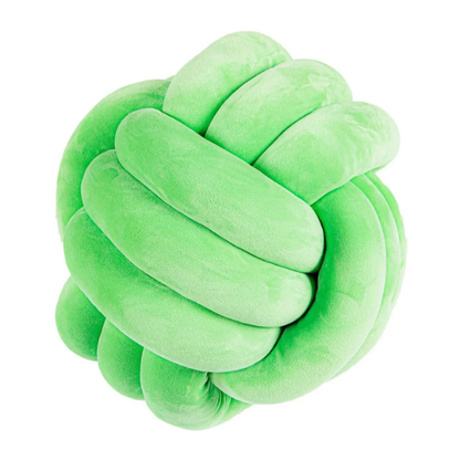 Coussin Confort et Style – Effet Suède Noué Decorative Cushions Electro Paris Nœud Vert Jade 22cm