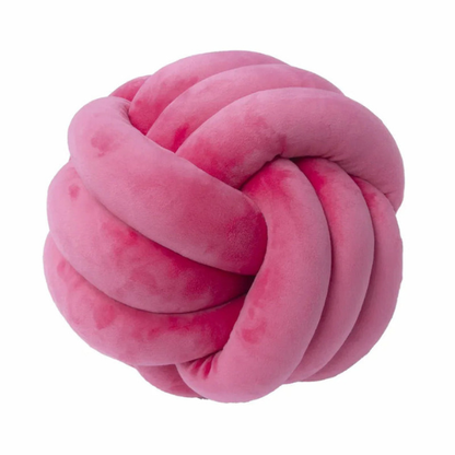 Coussin Confort et Style – Effet Suède Noué Decorative Cushions Electro Paris Nœud Rouge Rose 22cm
