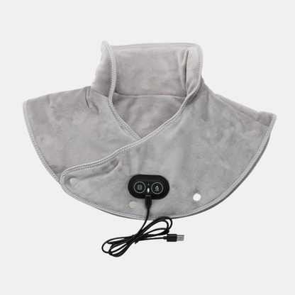 Coussin Chauffant Ergonomique avec Massage Vibrant pour Cou et Épaules Coussins chauffants et masseurs Electro Paris Gris