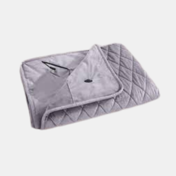 Coussin Chauffant Électrique pour Siège et Dossier – Assise Chauffante Portable pour Chaise et Bureau Coussins et couvertures chauffants Electro Paris Gris Pas de fermeture éclair