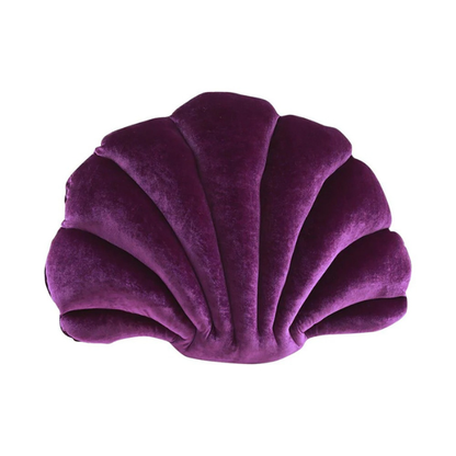 Coussin Décoratif en Velours Forme Coquille