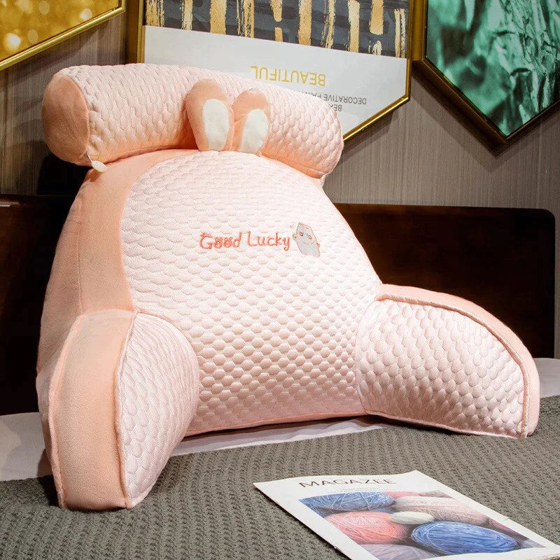 Coussin de Soutien Lombaire Ergonomique pour Chaise – Oreiller de Dos en Mousse à Mémoire de Forme Fournitures de bureau Electro Paris Rose