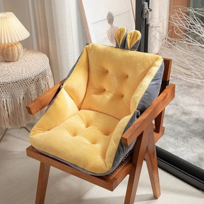 Siège rembourré ergonomique pour un soutien lombaire et un confort optimal Coussins de chaise de bureau Electro Paris Jaune