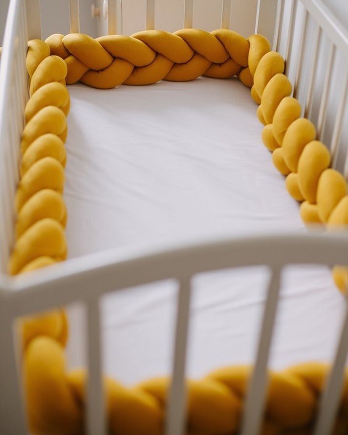 Tour de Lit Tressé, Coussin à Nœuds Doux pour une Décoration de Chambre de Bébé Sûre et Douillette Literie pour bébés Electro Paris