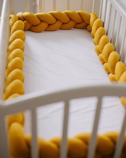 Tour de Lit Tressé, Coussin à Nœuds Doux pour une Décoration de Chambre de Bébé Sûre et Douillette Literie pour bébés Electro Paris
