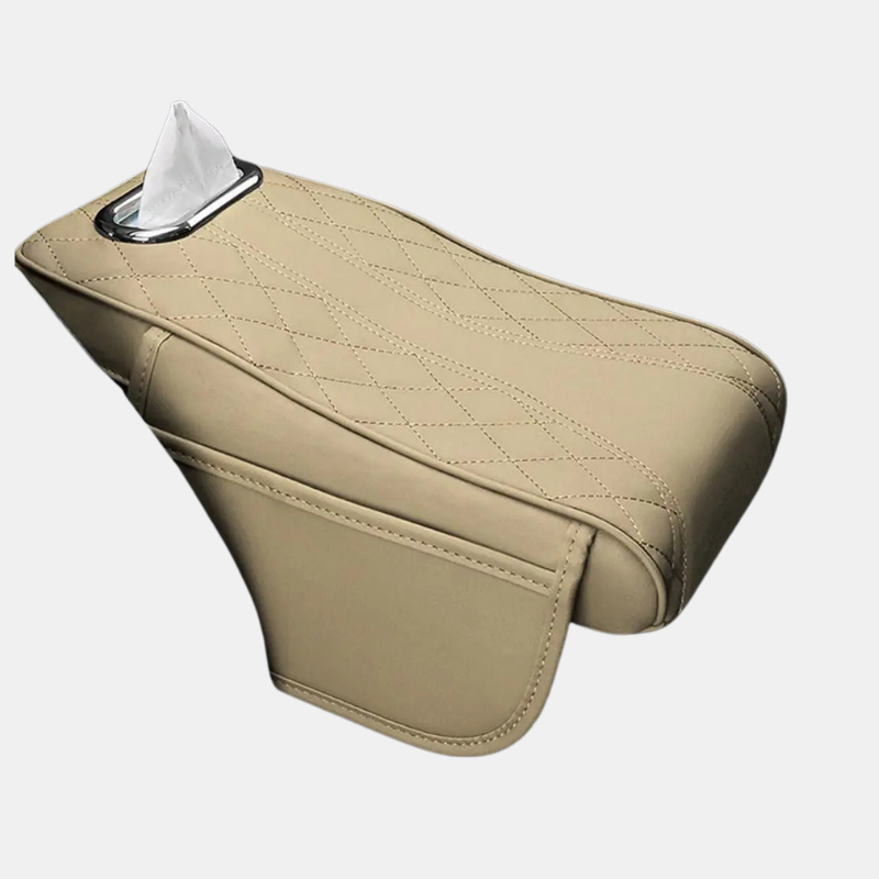 Coussin d’Accoudoir de Voiture en Mousse à Mémoire de Forme – Confort Supérieur et Installation Facile Accessoires de voiture Electro Paris Beige