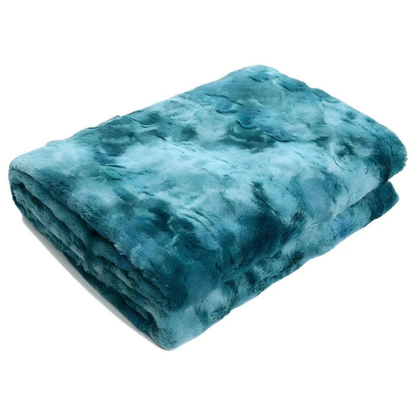 Couverture Réversible en Polaire Ultra-Douce – Confort pour Chambre et Salon Electro Paris Bleu 130x160cm