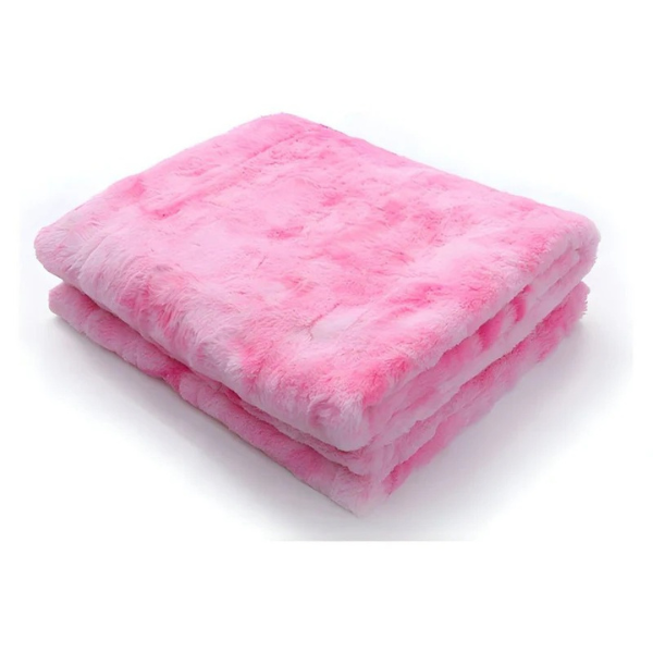 Couverture Réversible en Polaire Ultra-Douce – Confort pour Chambre et Salon Electro Paris Rose 130x160cm