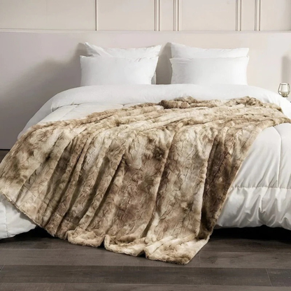 Couverture Réversible en Polaire Ultra-Douce – Confort pour Chambre et Salon Electro Paris