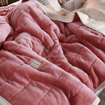 Couverture Sherpa en Fleece – Douce, Confortable et Polyvalente Koce Electro Paris Rouge 120x200cm