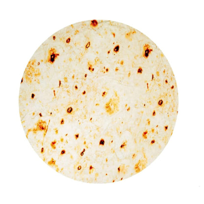 Couverture Tortilla Burrito Ronde – Plaid Alimentaire Humoristique pour Canapé Couvertures et plaids Electro Paris Default