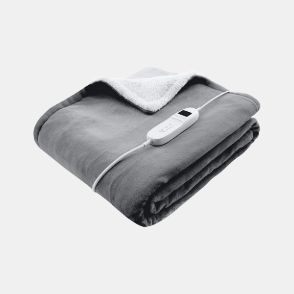 Couverture Chauffante en Polaire Douce – Grand Plaid Chauffant avec Minuterie et Protection Surchauffe Couvertures Électriques Electro Paris