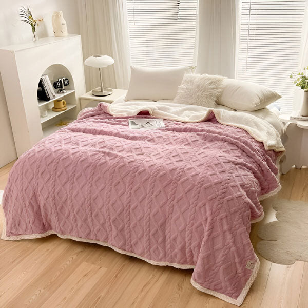 Plaid Moelleux en Fausse Fourrure – Couverture Décorative Douce pour Canapé et Lit Couvertures et plaids Electro Paris