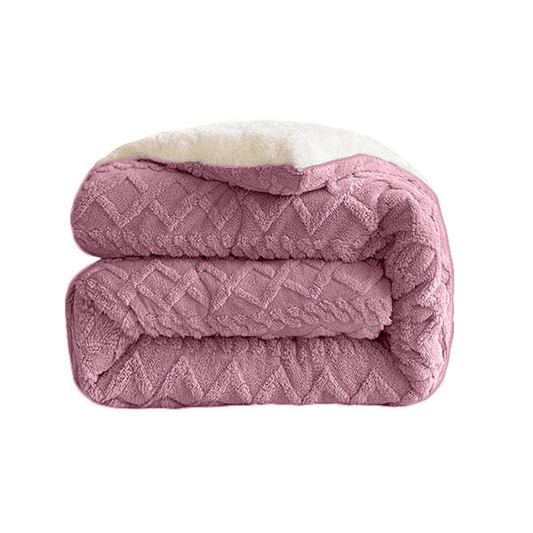 Plaid Moelleux en Fausse Fourrure – Couverture Décorative Douce pour Canapé et Lit Couvertures et plaids Electro Paris Rose