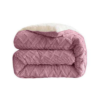 Plaid Moelleux en Fausse Fourrure – Couverture Décorative Douce pour Canapé et Lit Couvertures et plaids Electro Paris Rose