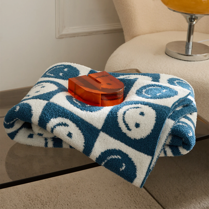 Plaid Tissé Esthétique Indie – Couverture Artistique Réversible en Coton pour Canapé ou Tenture Murale Couvertures et plaids Electro Paris