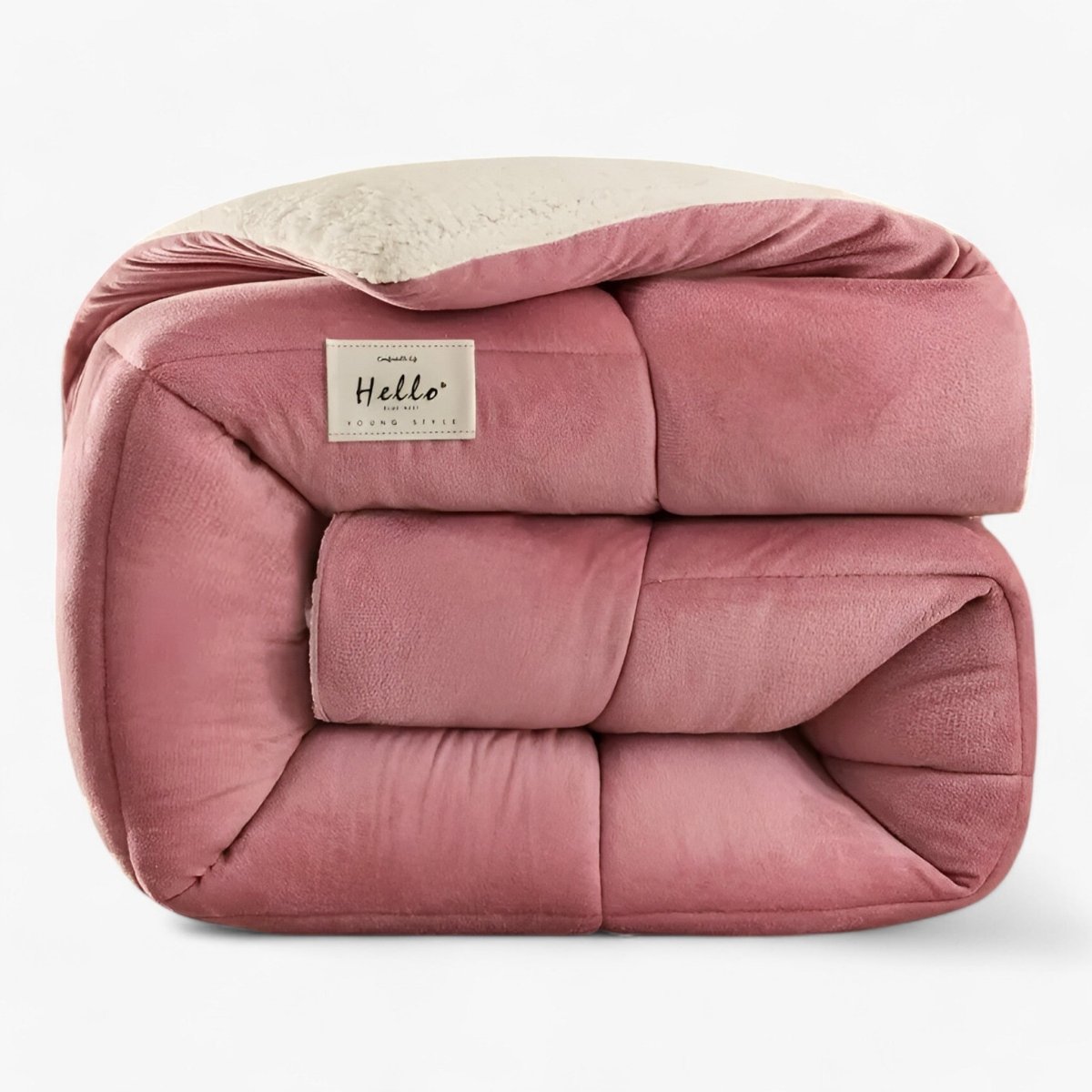 Couverture Polaire Épaisse pour Lit – Couverture d'Hiver Double Face en Sherpa Couvertures et plaids Electro Paris Rouge 173 x 229 cm