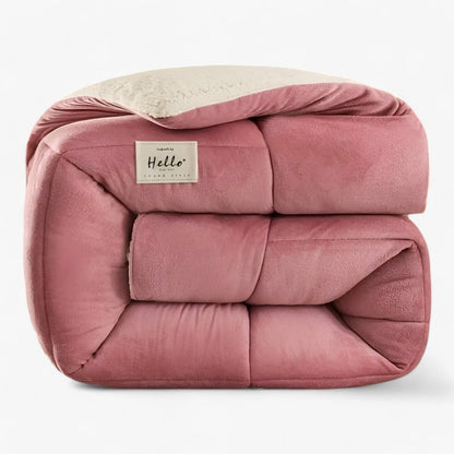 Couverture Polaire Épaisse pour Lit – Couverture d'Hiver Double Face en Sherpa Couvertures et plaids Electro Paris Rouge 173 x 229 cm