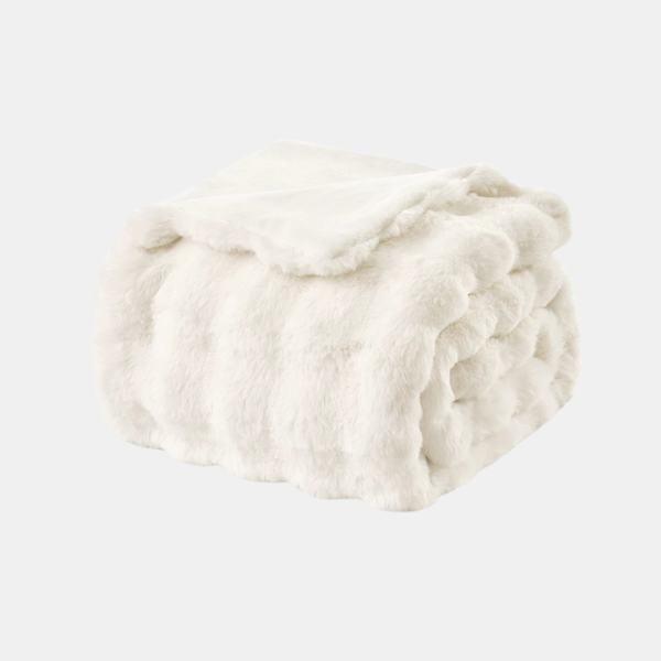 Couverture Polaire Sherpa Ultra-Douce – Plaid Réversible en Peluche pour Canapé et Lit Couvertures en polaire Electro Paris