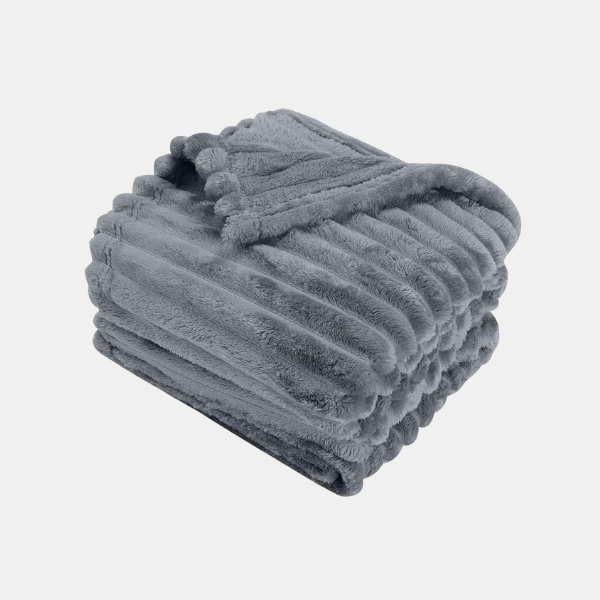 Couverture Polaire Toutes Saisons pour Adultes – Plaid Doux en Peluche pour Lit ou Canapé Couvertures et plaids Electro Paris Gris clair 150x200cm