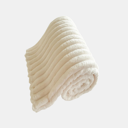 Couverture Polaire Épaisse pour Lit – Plaid d'Hiver Double Face en Sherpa Linge de lit Electro Paris Blanc 100x150 cm