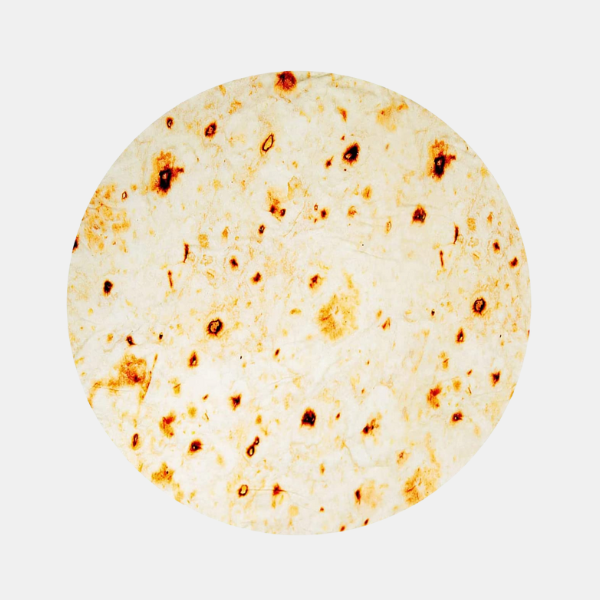 Couverture Tortilla Burrito Ronde – Plaid Alimentaire Humoristique pour Canapé Couvertures et plaids Electro Paris